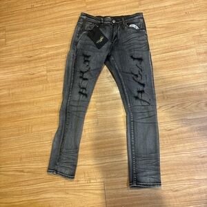 Milano Men's Charcoal Skinny Jeans